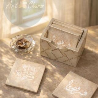 handmade coasters set in arabian style
