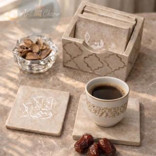 handmade coasters set in arabian style