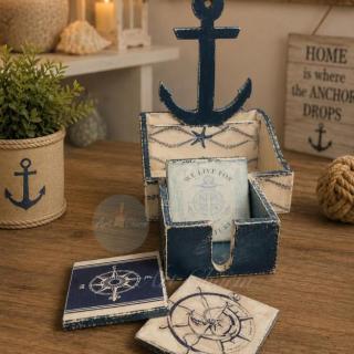 anchor coastal coasters and organizer set
