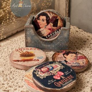 vintage coasters set