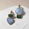 Green & Shell Earrings