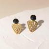 Black Dot Earrings