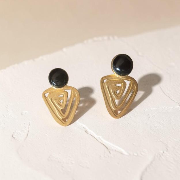 Black Dot Earrings 1 Black Dot Earrings