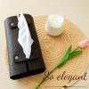 The elegant tissue box [ natural leather, made by hands]