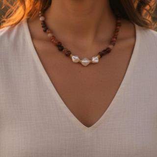 Cinnamon Pearl Necklace