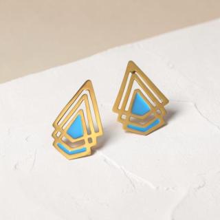 Teal Arrow Earrings "Mia"