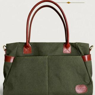 The Carry-All bag [ handmade fabric & leather bag ]