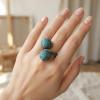Vintage double - sphere ring.