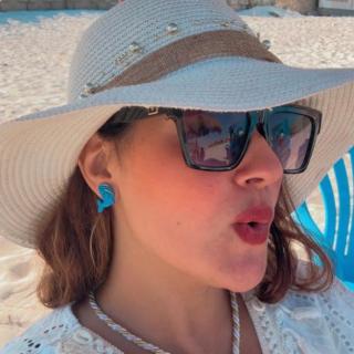 blue Dolphin Polymer Clay Earrings – Stainless Steel Studs (Copy)