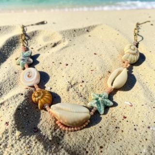 Summer seashell necklace