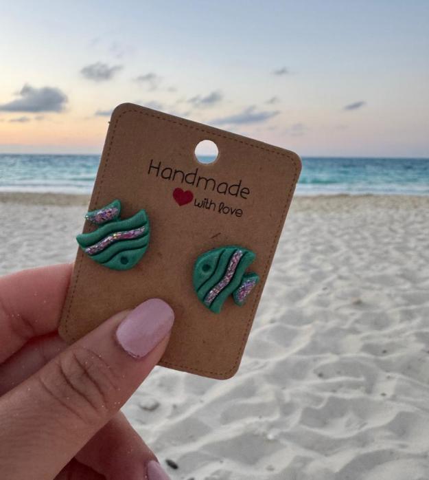 Holographic Fish Polymer Clay Earrings β Summer Ocean Vibes 1 Holographic Fish Polymer Clay Earrings β Summer Ocean Vibes