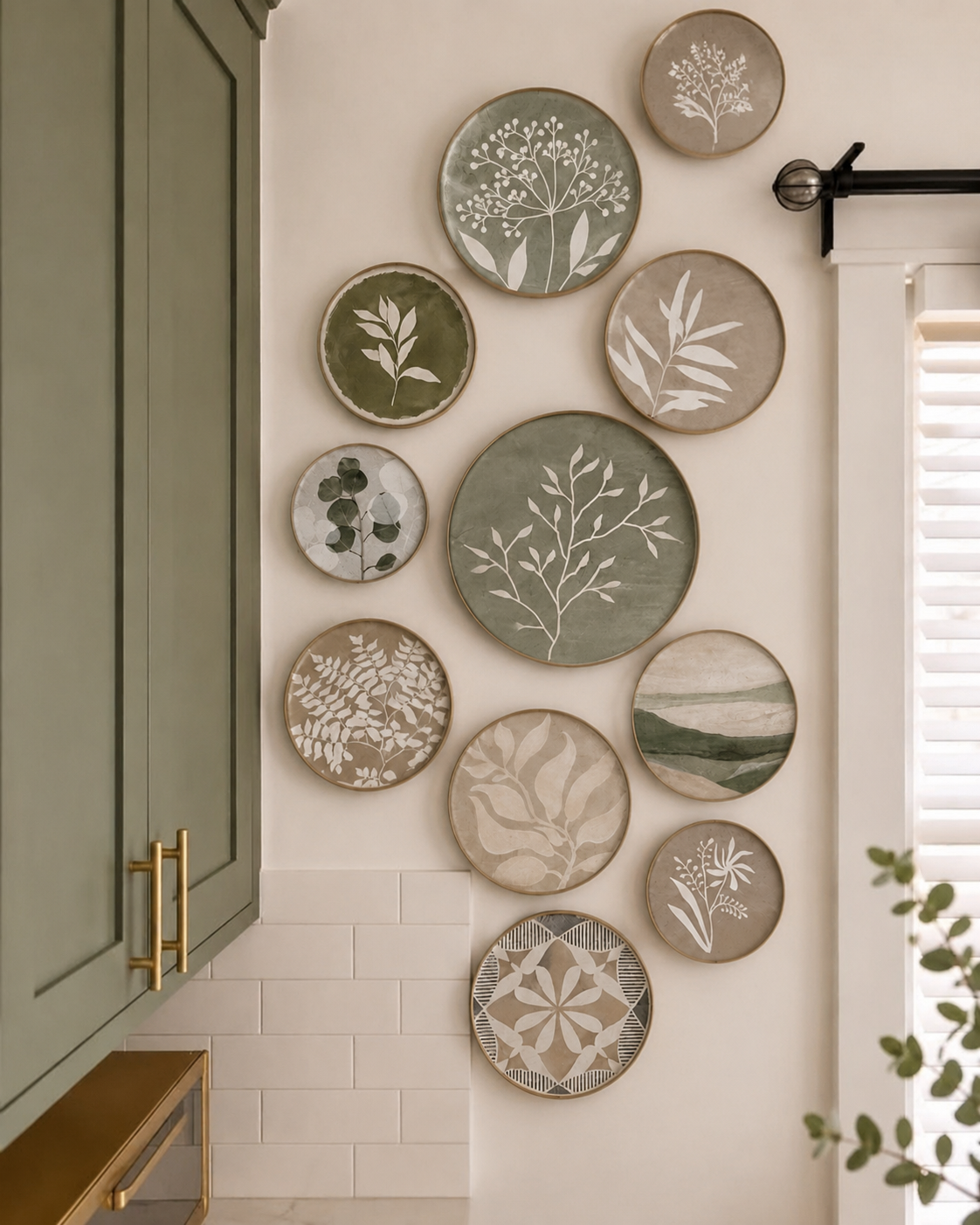 Boho Pastel Leaves (wall plates) 2 file 00000000c9c871f48c7c5db6fe545db0